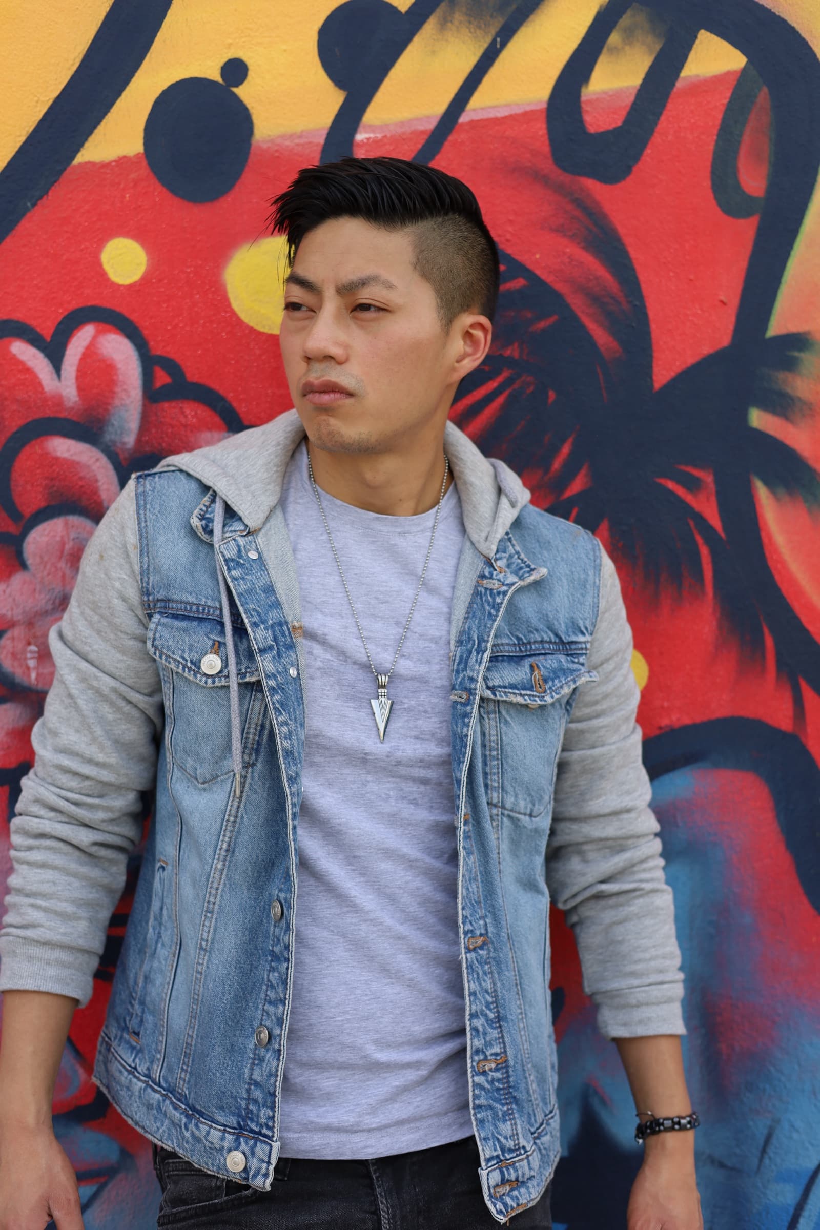 Larry Nguyen press photo: Street art portrait